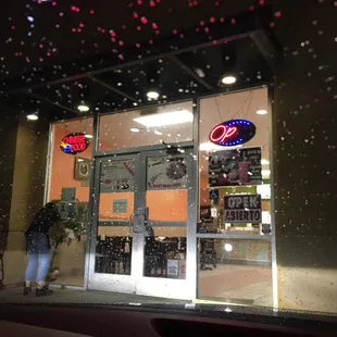 Cleaning the windows