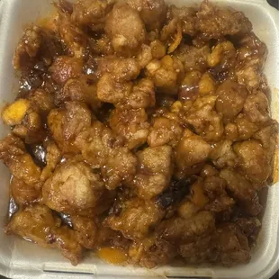 This is how much food was left. You can clearly see. It was barely touched.