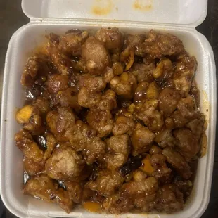 This is what was brought back to prove to them that we stop eating after we found the fingernail tip in the food?