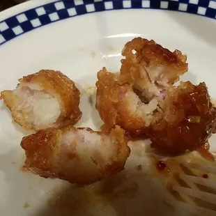 General Tso's chicken.  All garbage meat and breading.