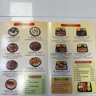 ramen and noodles, menu