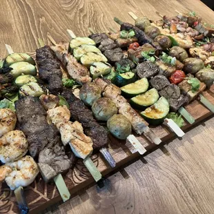 Skewers platter