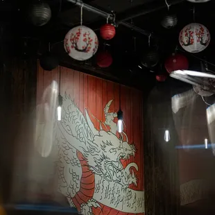 interior, sushi and sashimi
