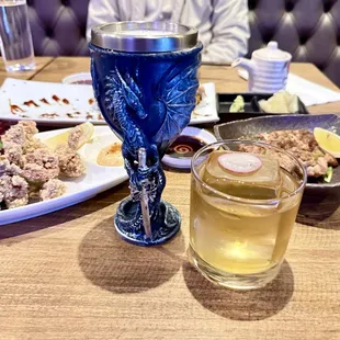 Flaming Dragon &amp; Miso Peppercorn cocktails