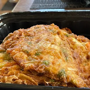 Veggie Egg Foo Young not greasy, lightly deep fried to perfection. The gravy was also really well made and do tasty.