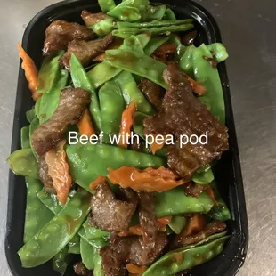beef with pea pod