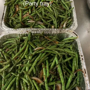 green bean party tray