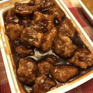 General Tso&apos;s Chicken.  Solid performer.