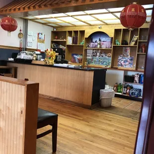 The checkout counter