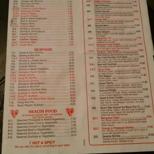 menu, sushi and sashimi