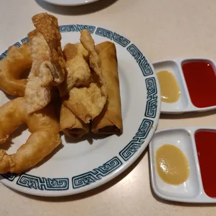 Appetizers (Egg Rolls, Fried Wontons, Fried Shrimp)