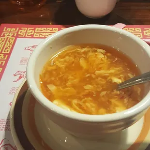 Yummy, hot and sour soup.