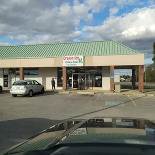 the front of the restaurant