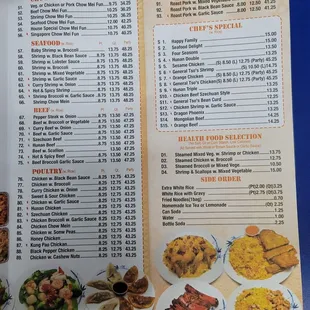 Menu part 2