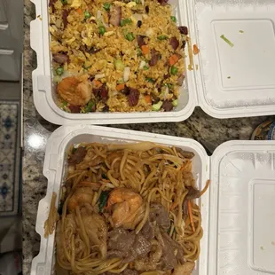 Yang Chou Fried Rice &amp; Combo Lo Mein