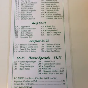 Luncheon Specials