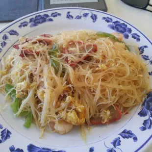 Singapore noodle lunch special