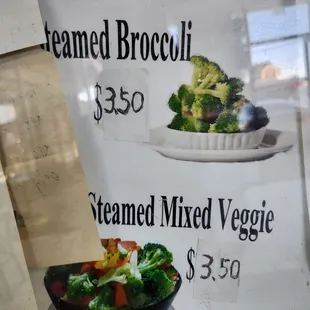 Menu As of November 9, 2022