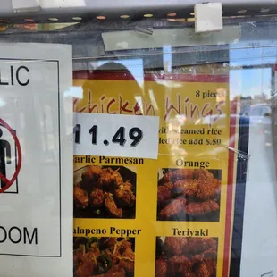 Menu As of November 9, 2022