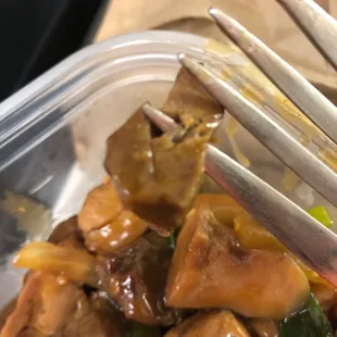 a fork in a bowl of food