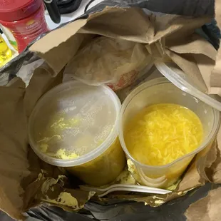 Spilled food