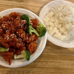 Sesame Chicken Dinner