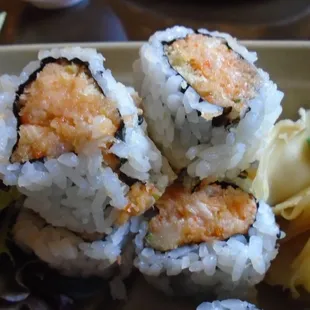 Spicy tuna rolls.