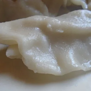 Steamed dumpling, close-up.