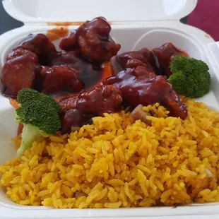 General Tso lunch special