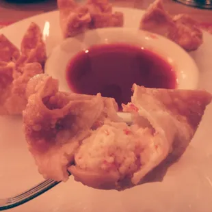 Crab rangoons/wontons! Whatever the name is, i love these!
