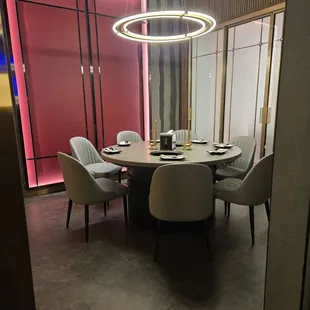 Private rooms if you made reservations