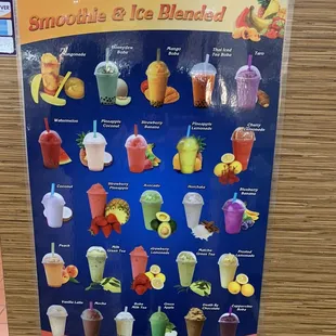 Frosty drinks flavor