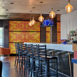 Interior redo...bar looks great!