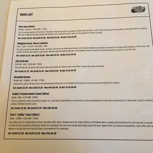Beer Menu on Untappd too!