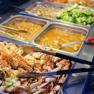 Salt and pepper blue crab