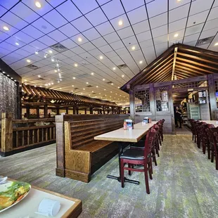 interior, sushi and sashimi