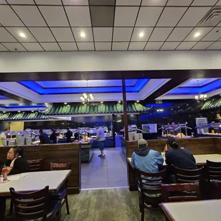 interior, sushi and sashimi