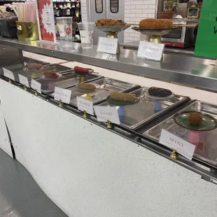 Different types of Korean hotdogs