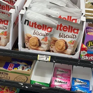 a variety of snacks on display