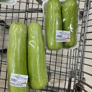 pickles in a shopping cart