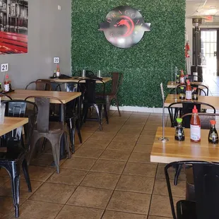 Partial view of the dining area