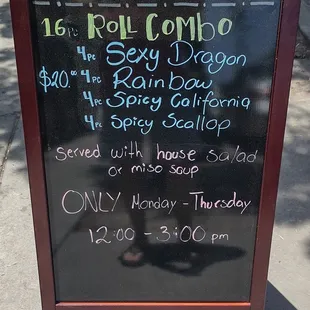 Sidewalk sign