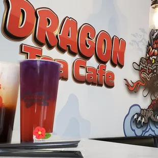 Thai Milk Tea and Purple Rain. Love this place!