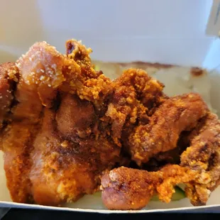 Spicy chicken cutlet, $10 for this and the brown sugar milk tea!