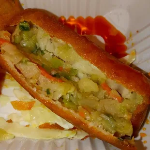 Dough inside egg rolls tastes uncooked 10.31.22