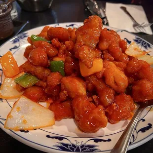 Sweet and sour chicken