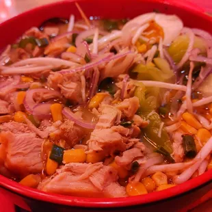a closeup of a bowl of food