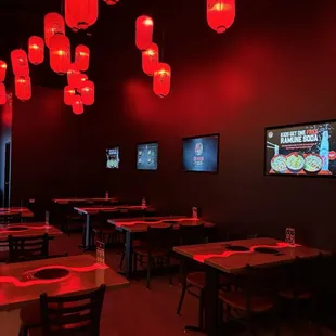 Inside the dining area