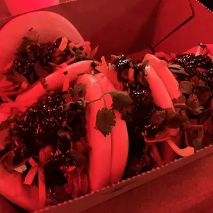 4 PORK BELLY BAO'S - good and filling