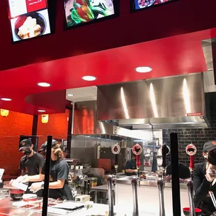 Prep and serving stations